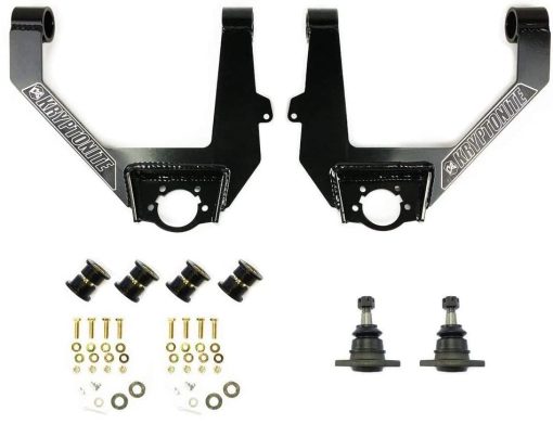 Kit de Brazos de Control Superior de Alta Resistencia Kryptonite KRUCA13 Compatible con Camionetas Chevrolet Silverado & GMC Sierra 1500 2WD/4WD 2014-2018 (¡SoLO BRAZOS DE CONTROL DE ALUMINIO DE FaBRICA O DE ACERO ESTAMPADO!)