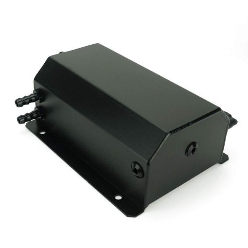 Deposito de recuperacion de refrigerante de radiador universal Bravedog JDM de 2L de capacidad de agua pulido de aluminio (Negro) (2L-Negro) - Imagen 6