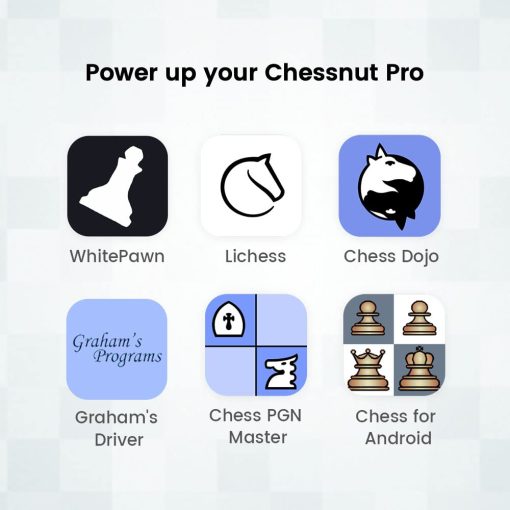 Tablero de ajedrez electronico Chessnut Pro, juego de lujo con todas las piezas de ajedrez de madera completa - Tablero de torneo de 55cm con piezas de madera - Imagen 7