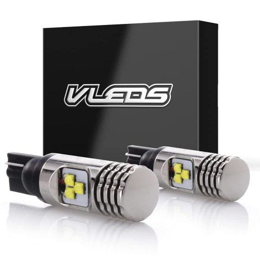 VLEDS 2pcs 850lm 6000K Blanco 921 Alta Salida Solo Reversa 6 Bombilla LED Genuina CREE XB-D