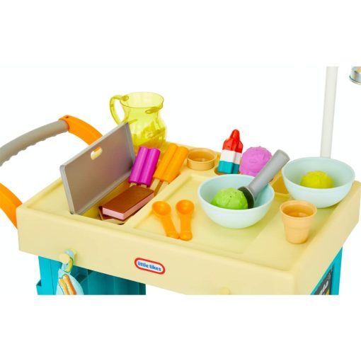 Carrito 2 en 1 de Limonada y Helados de Little Tikes con 25 Accesorios y Pizarra para Ninos de 2 anos en adelante - Imagen 2