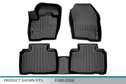 Tapetes para piso MAXLINER a medida para 2 filas color negro para Ford Edge 2015-2021 - Imagen 5
