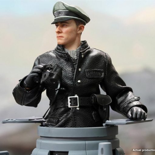 Figura de Accion de Escala 1/12 de 6 Pulgadas de Regalo de Juguetes Modelo de Capitan de Tanque del Equipo de la Bandera de la Guardia Alemana de la Segunda Guerra Mundial, Negro