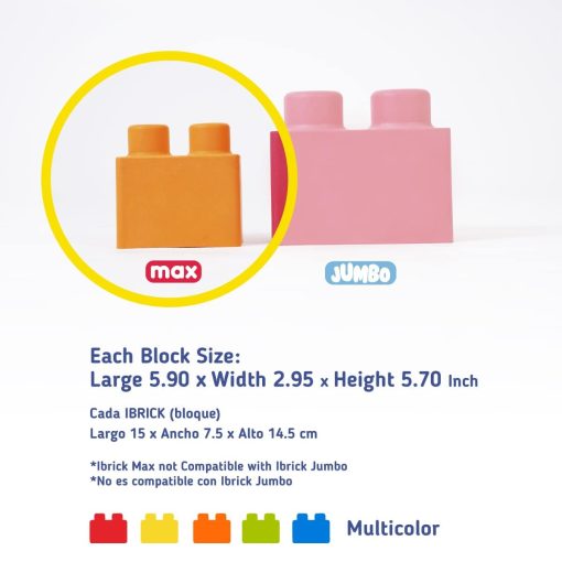 Bloques de Construccion de Goma Espuma MAX 24 Piezas IBRICK Creativos, Educativos, Seguros y Divertidos para Ninos - Imagen 5