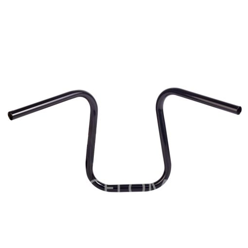 Manillar Ape Hanger Universal Redondo de 12'' de altura y 1'' de diametro en Negro Brillante - Imagen 2