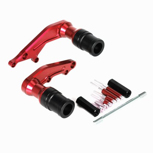Protector de caida de deslizadores de marco CNC compatible con GROM 125 MSX125 MSX125SF 2022-2024 (Rojo)