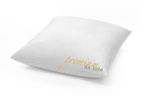 Almohada de Plumas HANSKRUCHEN Premium de Luxe 26x26 pulg - Hecha en Alemania Almohada de 3 Camaras de Plumas 100% Algodon - 90% Plumas 10% Plumas Almohada para Personas Alergicas
