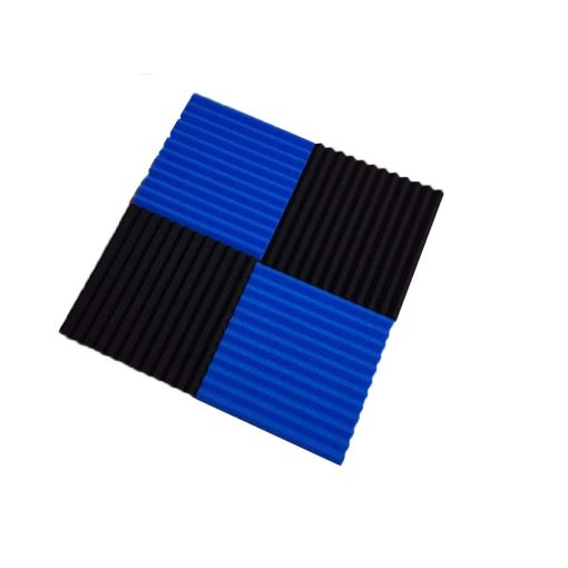 50 Pack Paneles Acusticos Espuma Absorbentes de Sonido para Paredes Paneles de Aislamiento Acustico Cuna para Estudio Casero Techo, 1" X 12" X 12" (50Pcs, Negro y Azul) - Imagen 6