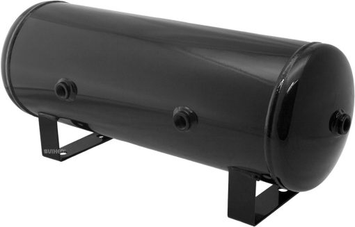 Tanque de Aire Vixen de 3 Galones (12 Litros) con 7 Puertos para Suspension/Aire Comprimido/Claxon de Tren 200 PSI VXT3100 - Imagen 3