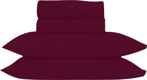 Juego de Sabanas Cal King Bluemoon Homes Deep Pocket Fitted Egyptian Cotton, Juego de Sabanas California King, 1000 TC 4 Piezas, Sabanas de Lujo y Transpirables - Juego de Sabanas Borgoña