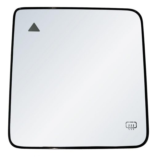 Espejo retrovisor del lado del conductor con placa de respaldo de plastico calefactada compatible con Jeep Wrangler 2018-2024, Gladiator Truck 2020-2023 (Sistema de deteccion de punto ciego) BSD