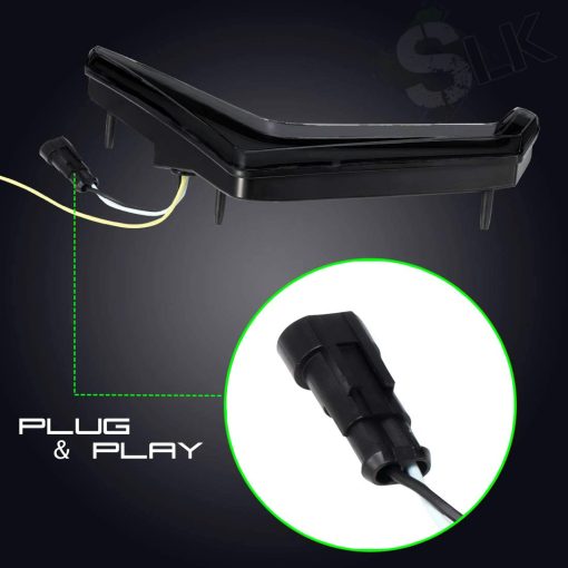 SLK-Lights RZR XP Luces Fang Ahumadas y Luz Trasera Central Ahumada, Lampara de Acento Central Trasera Luces Traseras de Repuesto OEM para Polaris RZR XP 1000 Turbo Sportsman 1000 XP 2019 2020 2021 (Paquete Humo/Humo) - Imagen 9