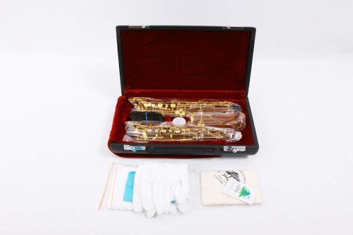 Oboe Yinfente Profesional en Do con Llave F izquierda Resonancia semi-automatica de Madera de Palisandro Estuche de Oboe + Piezas de Oboe (Palisandro) - Imagen 3