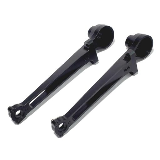 SH816-6 Brazo oscilante de balancin metalico Palanca de balanceo de brazo de entrenamiento barra de estornudos Aleacion de aluminio Juego de brazos traseros para buggy todo terreno a escala 1/10 de Tamiya Tamiya 58719 Chasis BB01 BBX BB-01 Brazos de refuerzo de suspension trasera de coche RC - Imagen 2