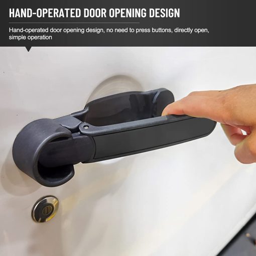 Kit de Manijas de Puerta y Manija de la Porta Trasera para Jeep Wrangler JK JKU 2007-2018 Sin Necesidad de Presionar el Boton de Liberacion 5 Piezas - Imagen 2