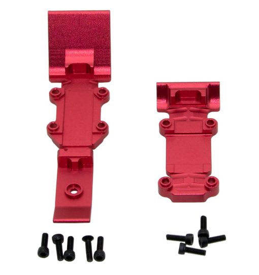 Upgrade Compatible with Traxxas 1/16 E-REVO Mini Slash - Juego completo de piezas de aluminio (Rojo) - Imagen 7