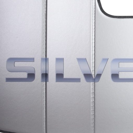 Parasol para parabrisas Chevy Truck Silverado - Ajuste personalizado estilo acordeon aislado Plegable Plateado para camiones Chevrolet (2014-2019 Sin Salida de Carril) - Imagen 2