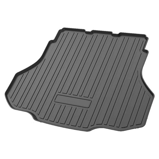 Forro para maletero Cqlights para Hyundai Elantra 2021 2022 Bandeja para maletero de goma resistente para maletero trasero Protector impermeable de alfombra del piso Negro