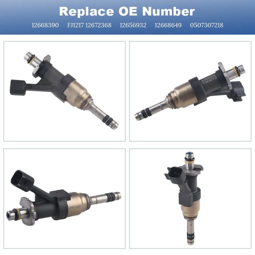 Inyectores de Combustible JDMON Compatible con Chevrolet Silverado 1500 2500 Tahoe Suburban Cheyenne GMC Sierra 1500 Yukon 5.3L 2014 2015 2016 2017 2018 Reemplaza 12668390 FJ1217 Paquete de 8 - Imagen 3