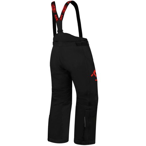 Pantalones de moto de nieve FXR Child Clutch aislados e impermeables Negros/Rojos - 2 - Imagen 2