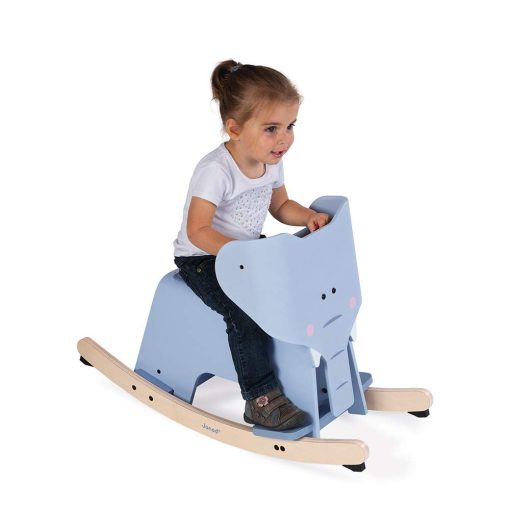 Elefante Mecedora Janod - Juguete Clasico de Madera para Montar - Edades 1+ - J08024 - Imagen 2