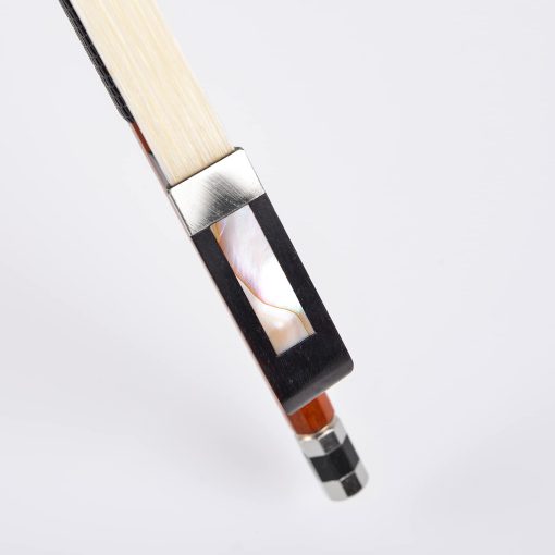 Arco de Violin Viola Cello WinsterBow Brazilwood con Frog de ebano Tamano Completo con Crin Natural (Arco para Cello 1/2) - Imagen 5