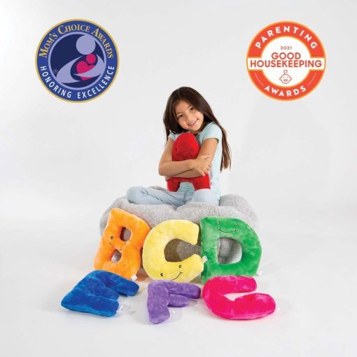 Juguetes educativos Alphapals del alfabeto - Conjunto de 26 letras en colores arcoiris, letras de peluche grandes de 11" en bolsa de peluche - Regalos perfectos para el aprendizaje del lenguaje y reconocimiento del abecedario para niños de 3, 4 y 5 años - Imagen 4