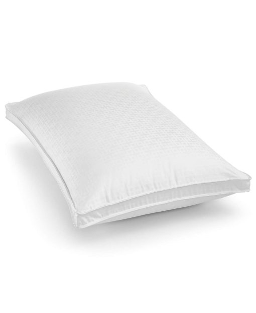 Almohada Hotel Collection Europea de pluma de ganso blanco con soporte medio para rey