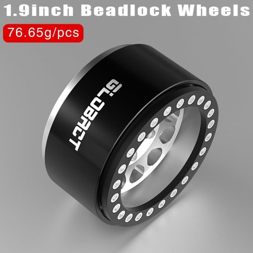 EPINON RC 1.9inch Beadlock Wheels - Offset -10.5mm Aro de Rueda de Aluminio para Coche Crawler 1/10 RC Axial SCX10 UTB10 TRX4 TRX6 Redcat Gen7 Gen8 VS4-10 Accesorios de Actualizacion (4 Unidades Plata) - Imagen 3