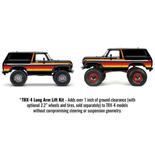Traxxas 8140R TRX-4 Kit de Elevacion de Brazo Largo, Rojo - Imagen 2