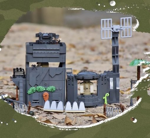 Set de Construccion de Bloques Militar General Jim - Muralla Atlantica Alemana Playa de Normandia Dia D Modelo de Bloques de Construccion Ideal Regalo para Entusiastas de la Historia, Adolescentes y Adultos - Imagen 7