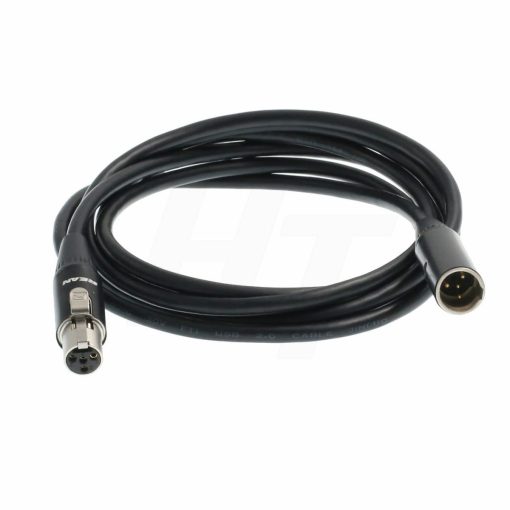 Cable de Extension de Adaptador de Audio de Microfono de Diadema HangTon para Transmisor de Cuerpo Shure SM-93 WBH WL Mini XLR 4 Pines TA4F Macho a Hembra (1.5M) - Imagen 2