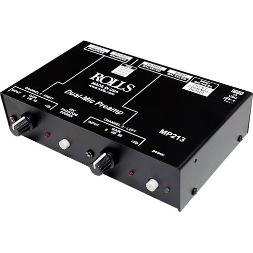 Rolls MP213 Preamplificador de Microfono de Dos Canales