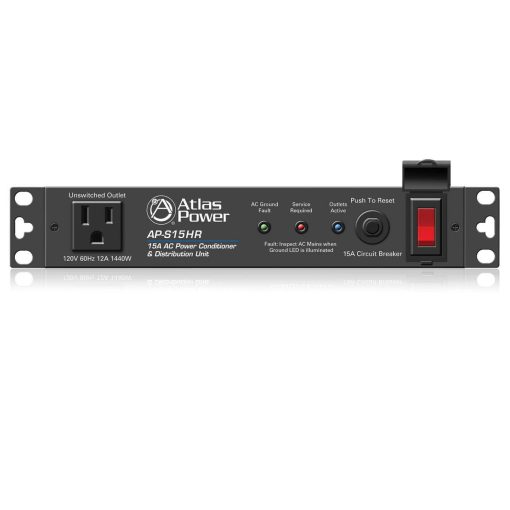 AtlasIED AP-S15HR 15A Acondicionador de Energia de Media Rack