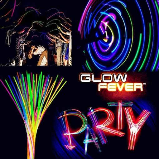 Paquete de 100 Collares luminosos Glow Fever 22'' con Conectores, Palos Luminosos Neon para Fiestas, Festivales, Raves, Conciertos, Cumpleanos y Bodas, Color Rosa - Imagen 5