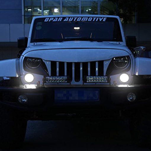 Adiil Luz de senal de giro LED Lente Ahumada ambar/Blanco Flasher con Luces de Circulacion Diurna y Luces de senal de Giro de Estacionamiento para Jeep Wrangler JK y Wrangler Unlimited JKU 2007-2018 - Imagen 8