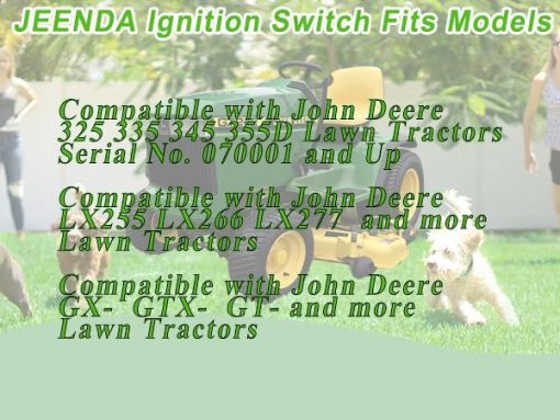 JEENDA AM132500 Modulo de Interruptor de Encendido con Llaves Compatible con John Deere 325 335 345 355D GX255 GX325 LX255 LX266 LX277 LX279 LX280 LX288 GX335 GTX345 GX355 GT225 GT235 GT245 X465 X575 X585 X595 - Imagen 3