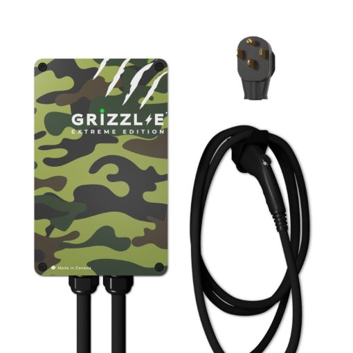 Cargador de Vehiculo Electrico Grizzl-E Nivel 2 240V / 40A Certificado UL y Energy Star Carcasa de Metal Estacion de Carga Rapida de Coche Electrico Interior/Exterior, Enchufe NEMA 14-50, Edicion Extreme