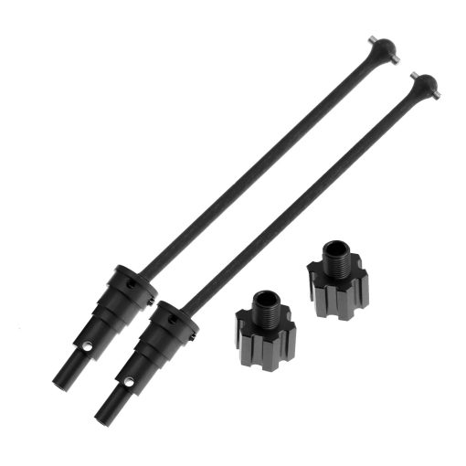 Eje de transmision CVD XMAXX +10mm HappyPark 7750 para 1/5 X Maxx 8S Delantero y trasero, piezas de actualizacion de la serie X-Maxx 6S (Negro), YWH0025