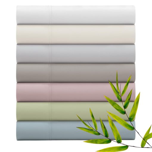 Juego de sabanas de lujo 100% viscosa de bambu Ella Jayne (4 piezas), sabanas de bambu ecologicas y refrescantes, sabanas sostenibles de viscosa de bambu Tamaño Cal King, Juego De Sabanas Cal King De Bambu Viscosa, Rosa - Tamaño Cal King