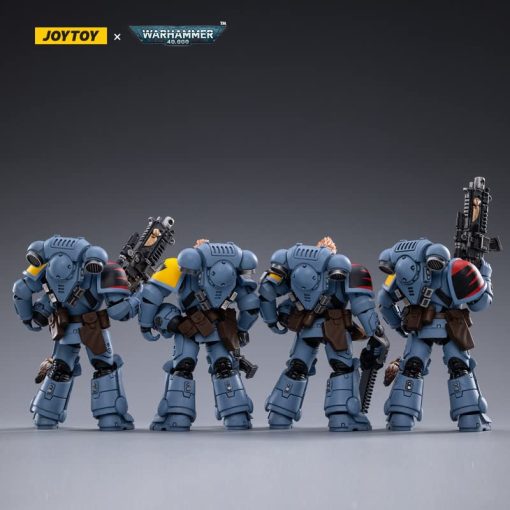 Figura de Accion JoyToy Warhammer 40K 1/18 Space Wolves Battle Hunter Pack (Conjunto de 4 Figuras) - Imagen 3