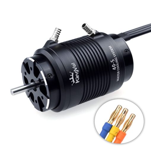 Motor Brushless KingVal 4074 2250KV de Repuesto con Unidad de Chaqueta de Refrigeracion por Agua Compatible con Barco RC