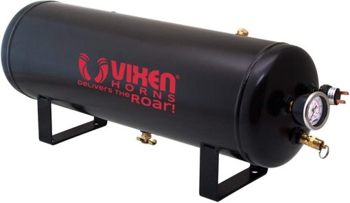 Kit de Claxon de Tren Vixen Horns para Camiones/Autos/Semirremolques. Sistema Completo a Bordo - Compresor de Aire de 200 psi, Tanque de 2.5 Galones, 4 Trompetas. Super Fuerte dB. Compatible con Vehiculos como Pickups/Jeeps/RVs/SUVs 12v VXO8325/4124B - Imagen 8
