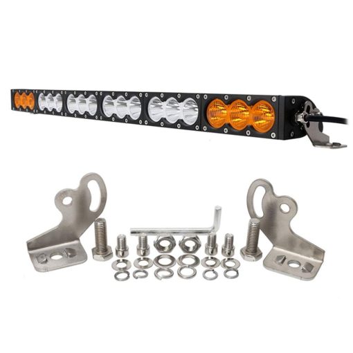 Barra de luz LED FSYF de 32 pulgadas y 180W con luz LED de color ambar claro, luz de trabajo LED de punto de inundacion combinado para SUV ATV Truck Boat - Imagen 3