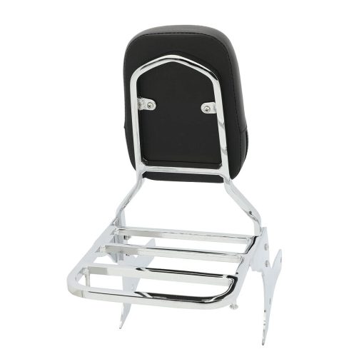 Promesa Faster Nuevo Respaldo Sissy Bar con Almohadilla Comoda y Portaequipajes Compatible con/Reemplazo para Honda Rebel 500 Rebel 300 CMX500 CMX300 2017-2020 (Cromo) - Imagen 2