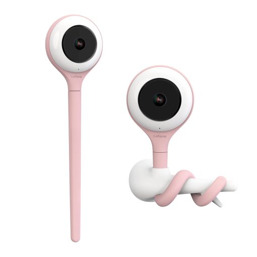 Monitor de bebe Lollipop (Algodon de azucar) - Camara inteligente full-featured con deteccion real de llanto con plan de suscripcion adicional de monitoreo de la respiracion / seguimiento del sueno (Accesorios gratuitos) (Prueba gratuita de 7 dias) - Imagen 8