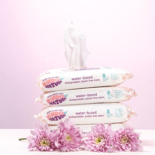 Toallitas para bebe Jackson Reece Kinder by Nature a base de agua - 56 unidades (Caja de 12 paquetes) - Imagen 2