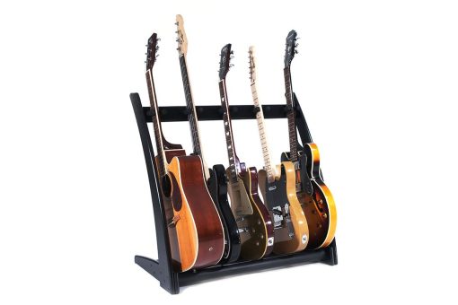 Ruach GR-2 Curve Customisable 5 Way Guitar Rack and Holder for Guitars and Cases - Negro - Imagen 2