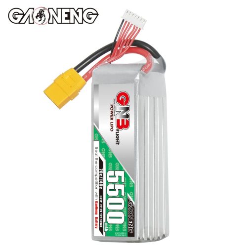 Bateria GAONENG GNB 6S 5500mAh 22.2V 70C 140C con Conector XT90 para Aviones FMS 70mm EDF 1400mm 3D Aviones Helicopteros RC Drone Aire Alto Rendimiento de Descarga C - Imagen 2