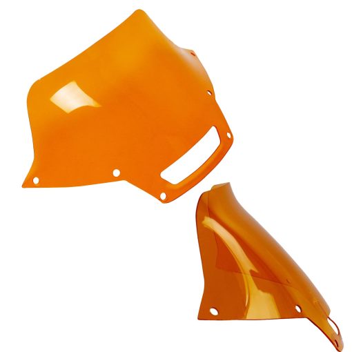 Parabrisas Spoilered POWER JAMES Naranja de 7.0 Pulgadas para Harley Davidson 2022-24 Low Rider ST EI Diabo FXRST FXLRST (PMMA Naranja) - Imagen 3